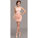 Affordable Girls Tight Column Short Chiffon Ruffle Cocktail Homecoming/ Party Dress