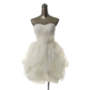 Best Sweetheart Short Organza White Homecoming Dress