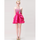 Affordable Sweetheart Short Satin Homecoming/ Party Dress
