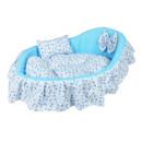 Blue Cozy Washable Pet Bed Dog Cat Puppy Soft Sleeping Bed 3 Sizes