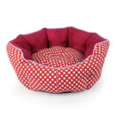Red Soft & Cozy Washable Round Pet Mat Dog Cat Puppy Sleeping Bed