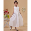 Taffeta Tea Length First Holy Communion Dress