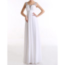 Women's Beautiful Empire Scoop Sleeveless Long Chiffon Formal Evening Dress