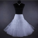 A-Line White Organza Wedding Petticoat/ Skirts for Brides