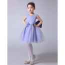 Inexpensive Adorable Ball Gown Knee Length Tulle Flower Girl Dress