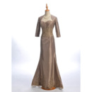 Modest Trumpet Sweetheart Long Formal Mother of the Bride Dress with Jackets