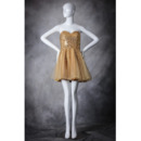 Pretty Classic A-Line Sweetheart Short Organza Sequin Homecoming Dress