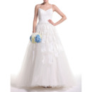 Affordable Luxury Ball Gown Spaghetti Straps Full Length Plus Size Wedding Dress