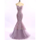 Discount Classy Mermaid/ Trumpet Sweetheart Long Lace Formal Evening Dress