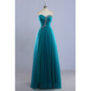 Inexpensive Custom Ball Gown Sweetheart Long Tulle Prom Evening Dress