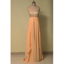 Inexpensive Empire Waist Sweetheart Floor Length Chiffon Evening Dress