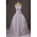 Retro Ball Gown Sweetheart Long Satin Formal Evening Dress