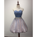 Affordable Sweetheart Short Taffeta Organza Homecoming Dress