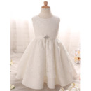 Cute Floor Length Lace Flower Girl/ First Communion Dress