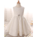Cute Floor Length Lace Flower Girl/ First Communion Dress
