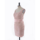 Two Piece Column Short Satin Embroidery Mother Dress with Jackets