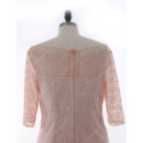 Elegant 3/4 Long Sleeves Tea Length Lace Mother Dress with Jackets