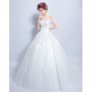 Cheap Modern Off-the-shoulder Chapel Train Organza Bridal Wedding Dress