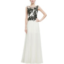2022 Elegant Long Chiffon Emboidery Formal Evening Dress