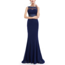 Elegant Sheath Sleeveless Long Chiffon Formal Evening Dress