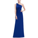 Elegant One Shoulder Sleeveless Long Chiffon Formal Evening Party Dress