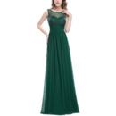 Affordable Sleeveless Floor Length Chiffon Formal Evening/ Prom Dress