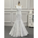 New Elegant Trumpet Long Wedding Dress with Detachable Trains