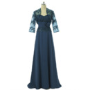 Trendy Style Sweetheart Long Chiffon Formal Mother Dress with Jackets