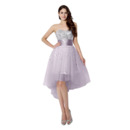 Girls Custom Sweetheart High-Low Short Homecoming/ Cocktail Dress