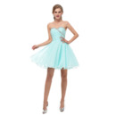 Girls A-Line Sweetheart Mini/ Short Homecoming/ Graduation Dress