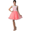 Girls Custom Mini/ Short Lace Taffeta Homecoming/ Birthday Party Dress