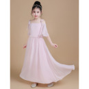 Stunning Off-the-shoulder Ankle Length Chiffon Junior Bridesmaid Dress