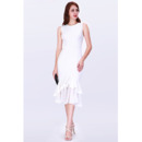 Discount Mermaid Tea Length Satin Cocktail/ Holiday/ Party Dress