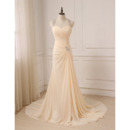 Discount Sweetheart Floor Length Chiffon Evening Dress with Straps