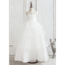 New Style Ball Gown Floor Length Organza Flower Girl Dress