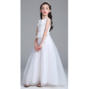 Inexpensive A-Line Ankle Length Flower Girl Dress for Wedding