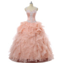 Custom Ball Gown Sweetheart Floor Length Prom/ Quinceanera Dress