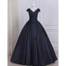 Custom Ball Gown V-Neck Floor Length Prom/ Quinceanera Dress