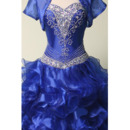 Affordable Sweetheart Ruffle Skirt Prom/ Quinceanera Dress with Jacket