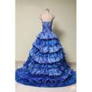 Elegant Spaghetti Straps Floor Length Prom/ Quinceanera Dress