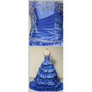 Elegant Spaghetti Straps Floor Length Prom/ Quinceanera Dress