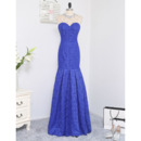 2022 Style Mermaid Sweetheart Floor Length Lace Prom/ Formal Dress