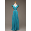 Custom Sweetheart Floor Length Evening Dress with Cap Sleeves