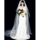 2020 Style A-Line V-Neck Floor Length Taffeta Wedding Dress