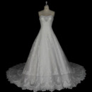 2020 New Style A-Line Sweetheart Floor Length Organza Wedding Dress