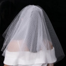 Beautiful 2 Layers Short Organza Net White Wedding Veils
