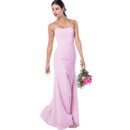 Discount Spaghetti Straps Floor Length Satin Bridesmaid Dress