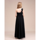 Affordable One Shoulder Junior Bridesmaid Dress